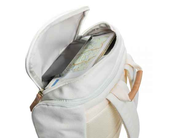 Рюкзак для ноутбука Impact из переработанного канваса AWARE™, 15', Кремовый, Цвет: белый, Размер: Длина 30 см., ширина 12,5 см., высота 46 см., изображение 8