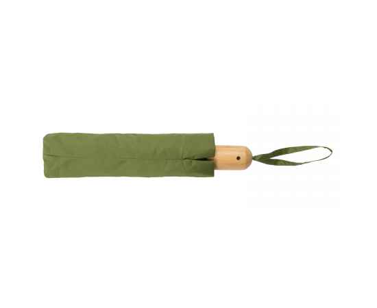 Автоматический зонт Impact из RPET AWARE™ с бамбуковой рукояткой, d94 см, Зеленый, Цвет: зеленый, Размер: , высота 57 см., диаметр 94 см., изображение 8
