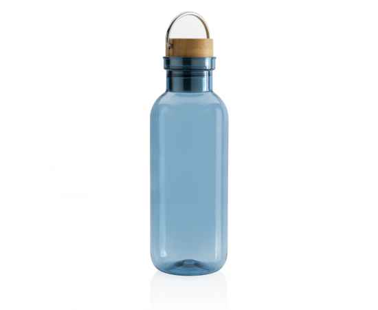 Бутылка для воды из rPET GRS с крышкой из бамбука FSC, 680 мл, Синий, Цвет: синий,, Размер: Длина 7,5 см., ширина 7,5 см., высота 22,3 см., диаметр 7,5 см., изображение 3