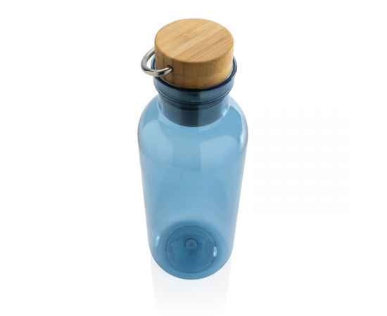 Бутылка для воды из rPET GRS с крышкой из бамбука FSC, 680 мл, Синий, Цвет: синий,, Размер: Длина 7,5 см., ширина 7,5 см., высота 22,3 см., диаметр 7,5 см., изображение 7