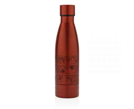 Вакуумная бутылка из переработанной нержавеющей стали RCS, 0,5 л, Красный, Цвет: красный,, Размер: , высота 26 см., диаметр 7 см., изображение 4