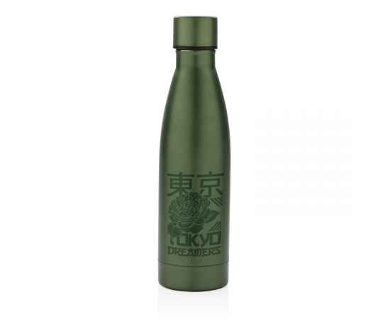 Вакуумная бутылка из переработанной нержавеющей стали RCS, 0,5 л, Зеленый, Цвет: зеленый,, Размер: , высота 26 см., диаметр 7 см., изображение 4