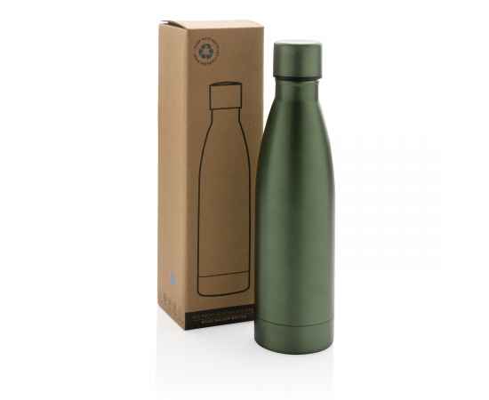 Вакуумная бутылка из переработанной нержавеющей стали RCS, 0,5 л, Зеленый, Цвет: зеленый,, Размер: , высота 26 см., диаметр 7 см., изображение 2