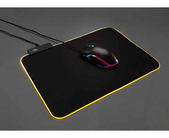 Игровой коврик для мыши с RGB-подсветкой, черный,, изображение 14
