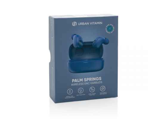 Наушники Urban Vitamin Palm Springs ENC из переработанного пластика RCS, синий,, Цвет: синий,, Размер: Длина 6 см., ширина 3,3 см., высота 2,9 см., диаметр 0 см., изображение 22