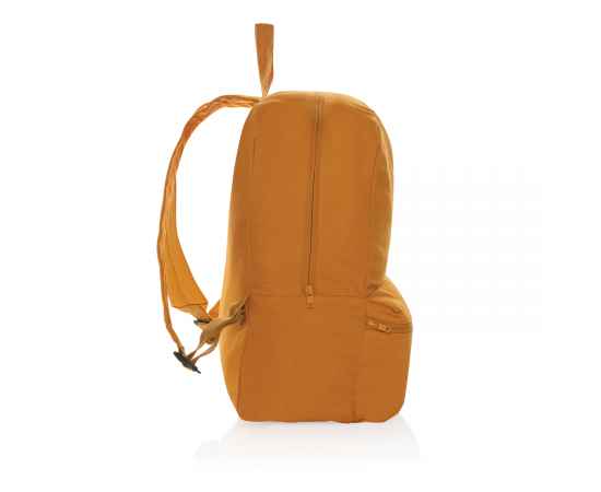 Рюкзак Impact из переработанного канваса AWARE™, 285 г/м², Оранжевый, Цвет: солнечный оранжевый,, Размер: Длина 30 см., ширина 13,5 см., высота 41 см., диаметр 0 см., изображение 2