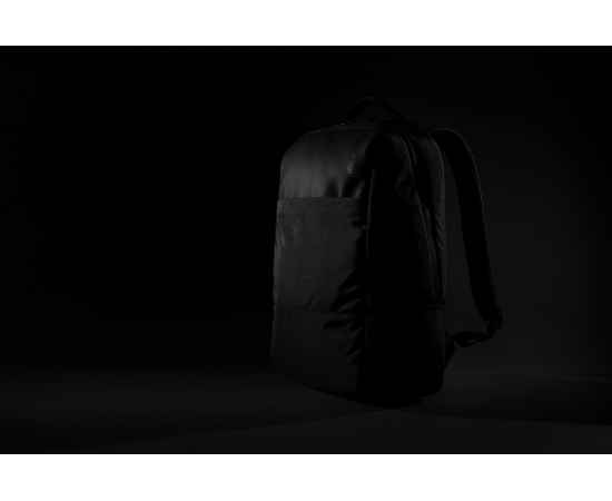 Рюкзак на каждый день Swiss Peak из rPET AWARE™, 15,6', Черный, Цвет: черный,, Размер: Длина 30 см., ширина 14,5 см., высота 43,5 см., диаметр 0 см., изображение 4