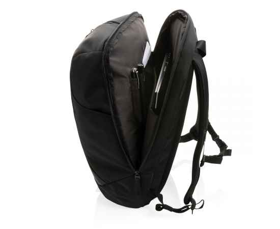 Рюкзак для работы и спорта Swiss Peak из rPET AWARE™, 15,6', Черный, Цвет: черный,, Размер: Длина 29 см., ширина 14,5 см., высота 51 см., диаметр 0 см., изображение 2