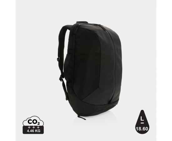 Рюкзак для работы и спорта Swiss Peak из rPET AWARE™, 15,6', Черный, Цвет: черный,, Размер: Длина 29 см., ширина 14,5 см., высота 51 см., диаметр 0 см., изображение 13