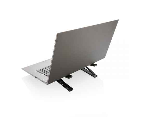 Подставка для ноутбука/планшета Terra из переработанного алюминия RCS, серый,, изображение 8