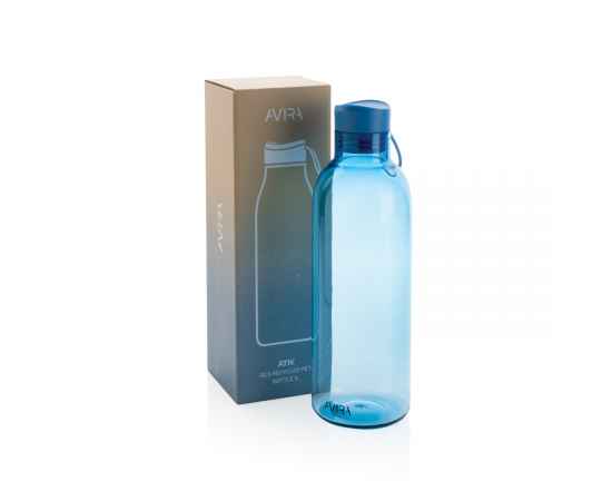 Бутылка для воды Avira Atik из rPET RCS, 1 л, Синий, Цвет: синий,, Размер: , высота 26,6 см., диаметр 8,3 см., изображение 2
