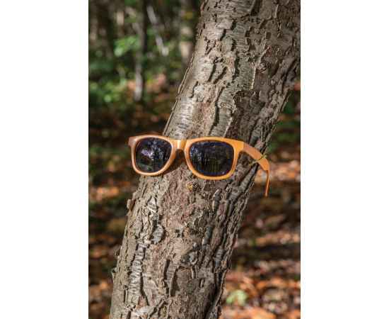 Солнцезащитные очки из переработанного полипропилена GRS, Оранжевый, Цвет: оранжевый,, Размер: Длина 14,5 см., ширина 14,8 см., высота 4,9 см., диаметр 0 см., изображение 6