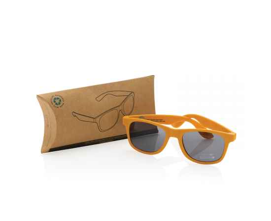 Солнцезащитные очки из переработанного полипропилена GRS, Оранжевый, Цвет: оранжевый,, Размер: Длина 14,5 см., ширина 14,8 см., высота 4,9 см., диаметр 0 см., изображение 2