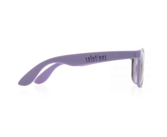 Солнцезащитные очки из переработанного полипропилена GRS, Фиолетовый, Цвет: фиолетовый,, Размер: Длина 14,5 см., ширина 14,8 см., высота 4,9 см., диаметр 0 см., изображение 3