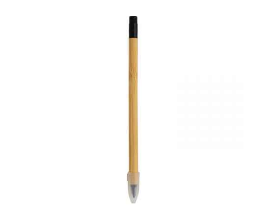 Вечный карандаш из бамбука FSC® с ластиком, Коричневый, изображение 5