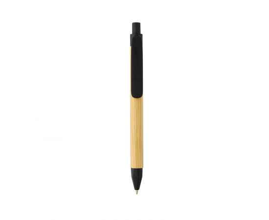 Ручка с корпусом из переработанной бумаги FSC®, Черный, Цвет: черный,, Размер: , высота 13,9 см., диаметр 1,1 см., изображение 6