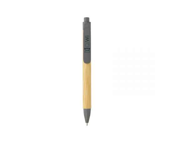 Ручка с корпусом из переработанной бумаги FSC®, Серый, Цвет: серый,, Размер: , высота 13,9 см., диаметр 1,1 см., изображение 3