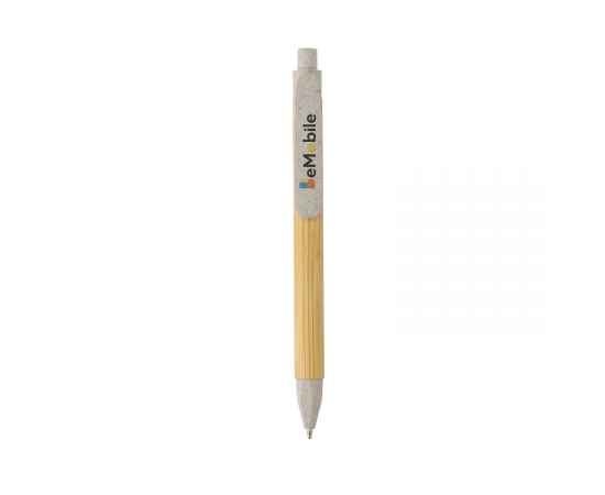 Ручка с корпусом из переработанной бумаги FSC®, Кремовый, Цвет: кремовый,, Размер: , высота 13,9 см., диаметр 1,1 см., изображение 3