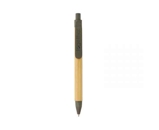 Ручка с корпусом из переработанной бумаги FSC®, Зеленый, Цвет: зеленый,, Размер: , высота 13,9 см., диаметр 1,1 см., изображение 3