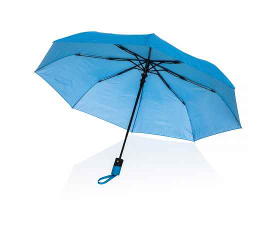 Автоматический зонт Impact из rPET AWARE™ 190T, d97 см, Синий, Цвет: безмятежный синий,, Размер: , высота 57 см., диаметр 97 см., изображение 8
