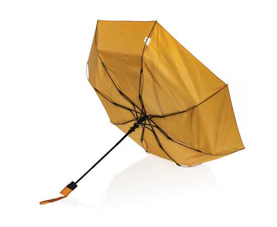 Автоматический зонт Impact из rPET AWARE™ 190T, d97 см, Оранжевый, Цвет: солнечный оранжевый,, Размер: , высота 57 см., диаметр 97 см., изображение 3
