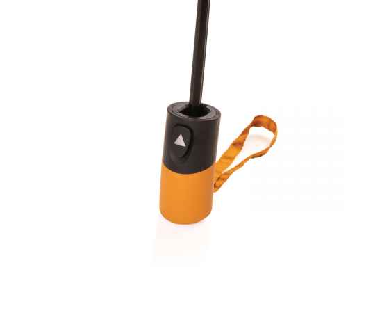 Автоматический зонт Impact из rPET AWARE™ 190T, d97 см, Оранжевый, Цвет: солнечный оранжевый,, Размер: , высота 57 см., диаметр 97 см., изображение 6
