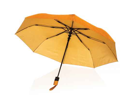 Автоматический зонт Impact из rPET AWARE™ 190T, d97 см, Оранжевый, Цвет: солнечный оранжевый,, Размер: , высота 57 см., диаметр 97 см., изображение 8