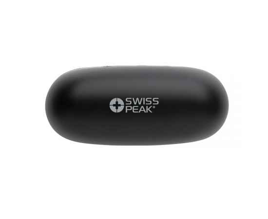 Наушники TWS 2.0 Swiss Peak из переработанного пластика RCS, Черный, изображение 10