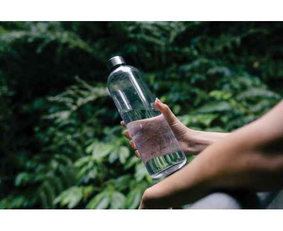 Мотивирующая бутылка для воды из rPET GRS, 1 л, Прозрачный, изображение 10