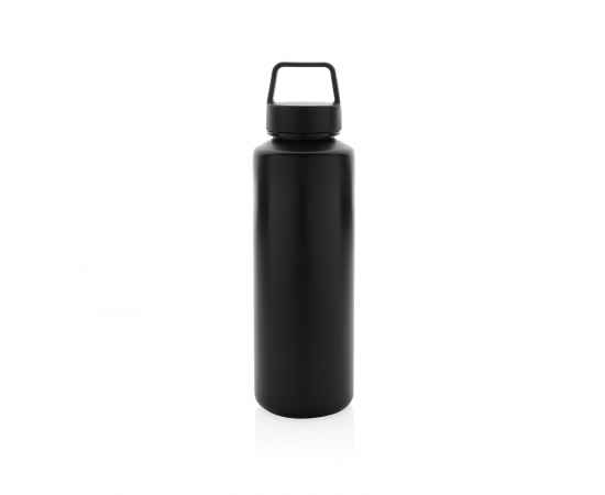 Бутылка с ручкой из переработанного полипропилена RCS, 500 мл, Черный, Цвет: черный,, Размер: , высота 22,5 см., диаметр 6,6 см., изображение 3