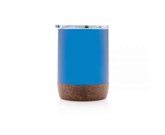 Вакуумная термокружка Cork из переработанной нержавеющей стали RCS, 180 мл, Синий, Цвет: синий,, Размер: , высота 10 см., диаметр 7,2 см., изображение 3