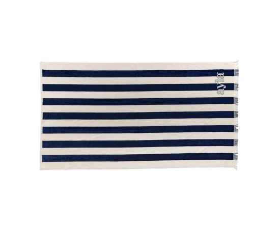 Пляжное полотенце Ukiyo Yukari XL из переработанного хлопка AWARE™, 100x180 см, Синий, Цвет: темно-синий,, Размер: Длина 180 см., ширина 100 см., высота 1 см., диаметр 0 см., изображение 2