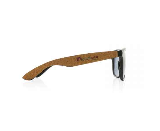 Солнцезащитные очки Cork из переработанного пластика, UV 400, Черный, изображение 4