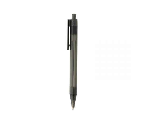 Ручка X8 из прозрачного rPET GRS, Черный, Цвет: черный,, Размер: , высота 14 см., диаметр 1,1 см., изображение 2