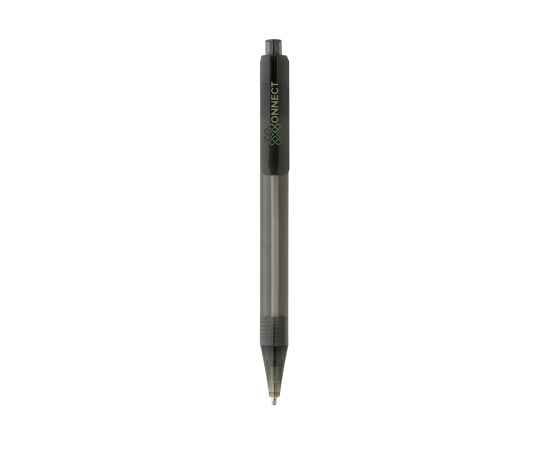 Ручка X8 из прозрачного rPET GRS, Черный, Цвет: черный,, Размер: , высота 14 см., диаметр 1,1 см., изображение 3