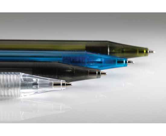Ручка X8 из прозрачного rPET GRS, Черный, Цвет: черный,, Размер: , высота 14 см., диаметр 1,1 см., изображение 5