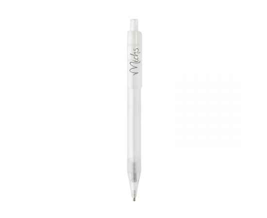 Ручка X8 из прозрачного rPET GRS, Белый, Цвет: белый,, Размер: , высота 14 см., диаметр 1,1 см., изображение 3