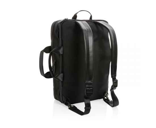 Сумка-рюкзак 2-в-1 для ноутбука Swiss Peak из rPET AWARE™, Черный, изображение 9