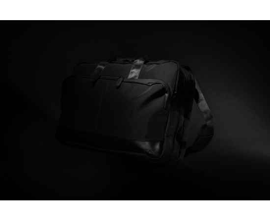 Сумка-рюкзак 2-в-1 для ноутбука Swiss Peak из rPET AWARE™, Черный, изображение 4