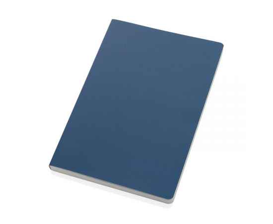 Блокнот Impact в мягкой обложке с каменной бумагой, А5, Синий, Цвет: синий,, Размер: Длина 21,1 см., ширина 14,1 см., высота 1,1 см., диаметр 0 см., изображение 7