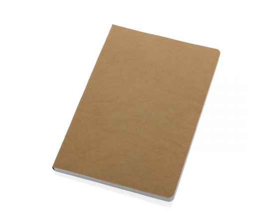 Блокнот Salton из переработанной бумаги, A5, Коричневый, Цвет: коричневый,, Размер: Длина 21 см., ширина 14 см., высота 1 см., диаметр 0 см., изображение 7