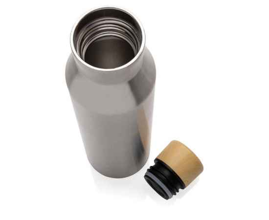 Вакуумная бутылка Gaia из переработанной нержавеющей стали RCS, 600 мл, Серый, Цвет: серебряный,, Размер: , высота 25,8 см., диаметр 6,9 см., изображение 6