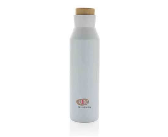 Вакуумная бутылка Gaia из переработанной нержавеющей стали RCS, 600 мл, Белый, Цвет: белый,, Размер: , высота 25,8 см., диаметр 6,9 см., изображение 3