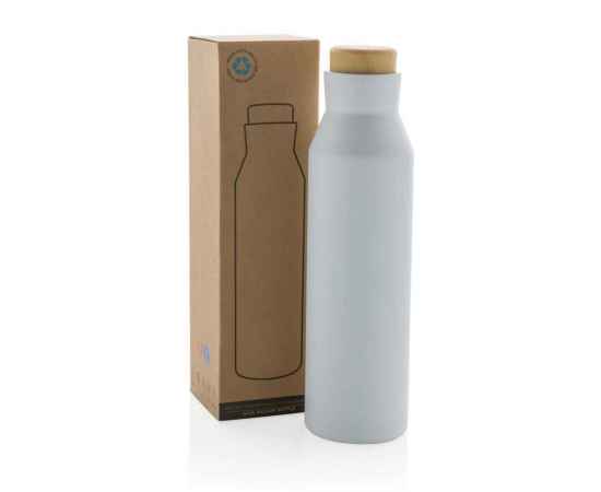 Вакуумная бутылка Gaia из переработанной нержавеющей стали RCS, 600 мл, Белый, Цвет: белый,, Размер: , высота 25,8 см., диаметр 6,9 см., изображение 2