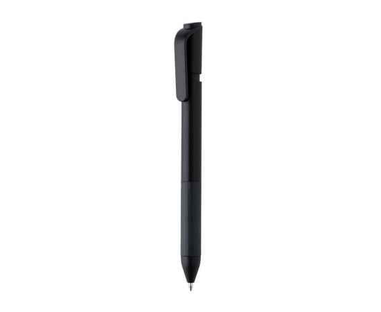 Шариковая ручка TwistLock из переработанного ABS-пластик RCS, Черный, Цвет: черный,, Размер: , высота 14,4 см., диаметр 1,1 см.