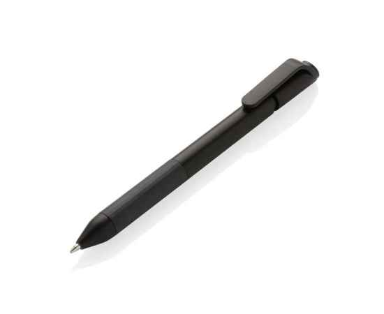 Шариковая ручка TwistLock из переработанного ABS-пластик RCS, Черный, Цвет: черный,, Размер: , высота 14,4 см., диаметр 1,1 см., изображение 7