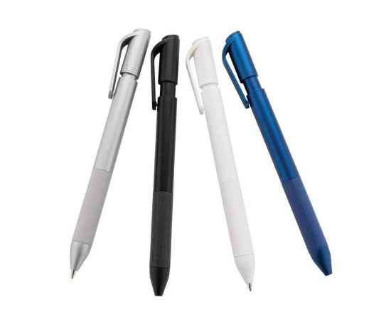 Шариковая ручка TwistLock из переработанного ABS-пластик RCS, Черный, Цвет: черный,, Размер: , высота 14,4 см., диаметр 1,1 см., изображение 4