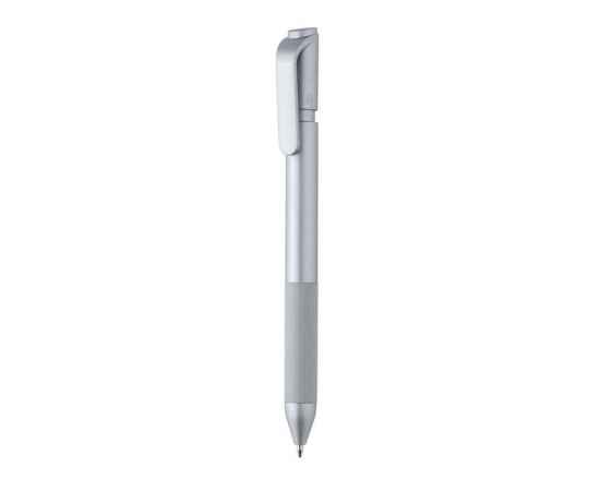 Шариковая ручка TwistLock из переработанного ABS-пластик RCS, Серый, Цвет: серебряный,, Размер: , высота 14,4 см., диаметр 1,1 см.