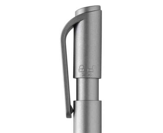 Шариковая ручка TwistLock из переработанного ABS-пластик RCS, Серый, Цвет: серебряный,, Размер: , высота 14,4 см., диаметр 1,1 см., изображение 8