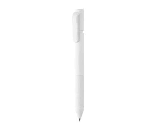 Шариковая ручка TwistLock из переработанного ABS-пластик RCS, Белый, Цвет: белый,, Размер: , высота 14,4 см., диаметр 1,1 см.